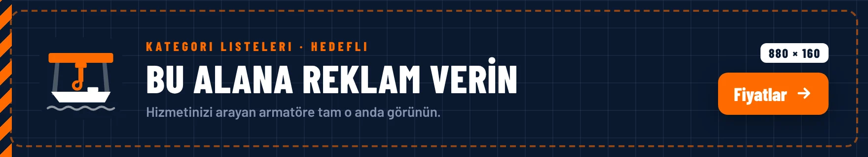 Kategori / Liste İçi Banner örnek alan, 880×160 px