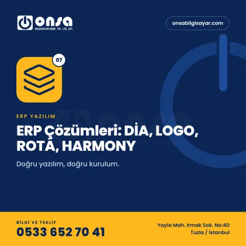 08. DİA Bulut ERP Kurulum, Eğitim ve Destek