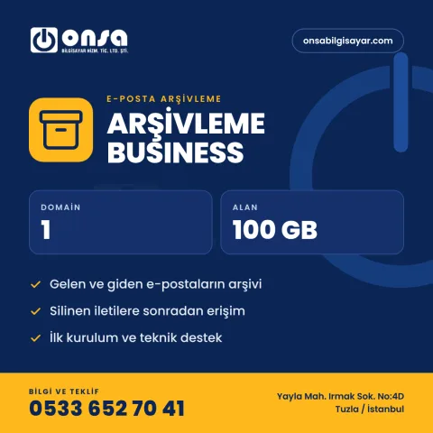 11. E-Posta Arşivleme Business Paket