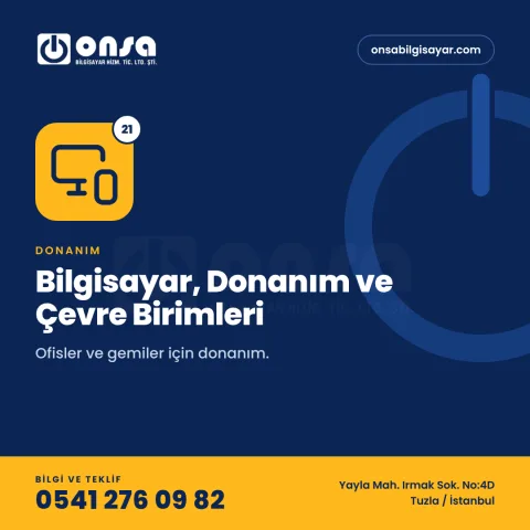 21. Bilgisayar, Donanım ve Çevre Birimleri